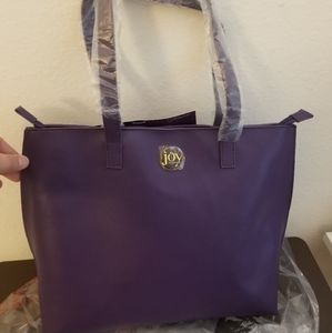 Joy Mangano Travel Tote Purple